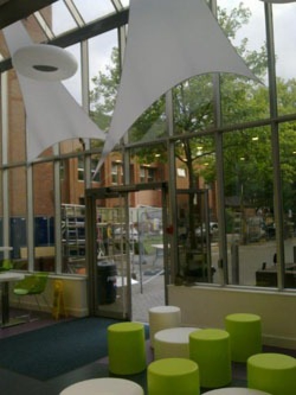 Atrium Coffee Shop, Dudley College | Ceiling Sails | Interior Designers